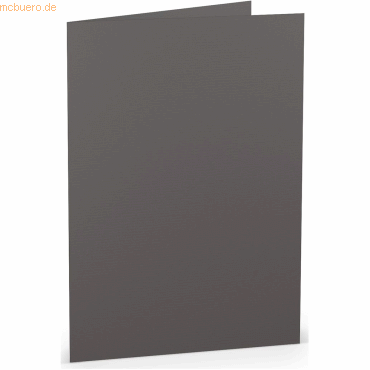 Bild von 50 x Paperado Doppelkarte A5 hoch Schiefer