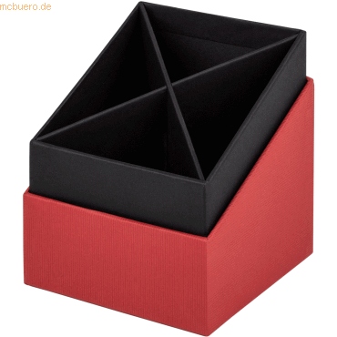 Bild von 4 x S.O.H.O. Stifteköcher 86x86x100mm rot