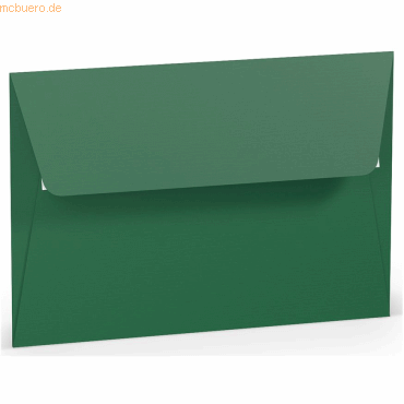 Bild von 50 x Paperado Briefumschlag Haftklebung B6 Seidenfutter Tannengrün
