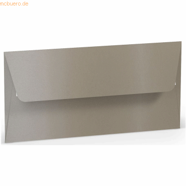 Bild von 50 x Paperado Briefumschlag Haftklebung DL taupe metallic