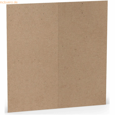 Bild von 10 x Paperado Doppelkarte DL hoch VE=5 Stück Kraft