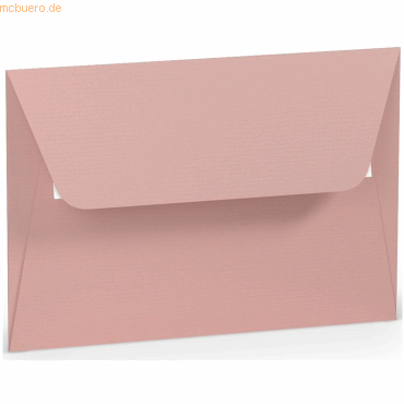 Bild von 50 x Paperado Briefumschlag Haftklebung C6 Seidenfutter Rose