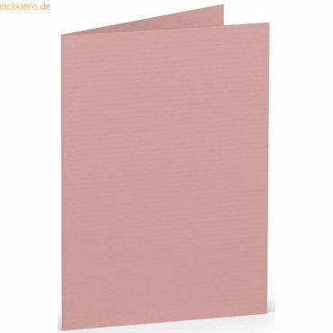 Bild von 10 x Paperado Doppelkarte A7 hoch VE=5 Stück Rose