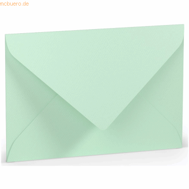 Bild von 50 x Paperado Briefumschlag B6 Nassklebung Seidenfutter Mint