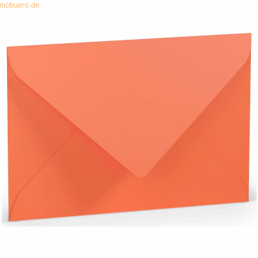 Bild von 50 x Paperado Briefumschlag B6 Nassklebung Seidenfutter Coral