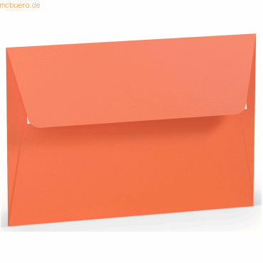 Bild von 50 x Paperado Briefumschlag Haftklebung B6 Seidenfutter Coral