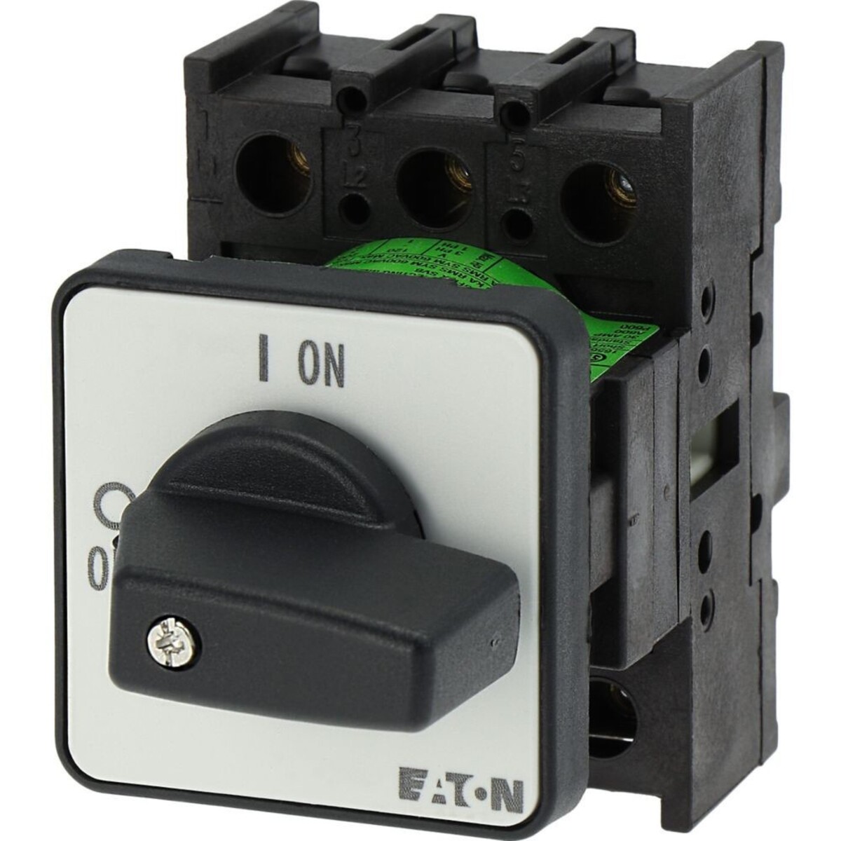 Bild von Eaton ON-OFF switch, 3-pole, 32 A, flush mount, Taster + Schalter, Schwarz