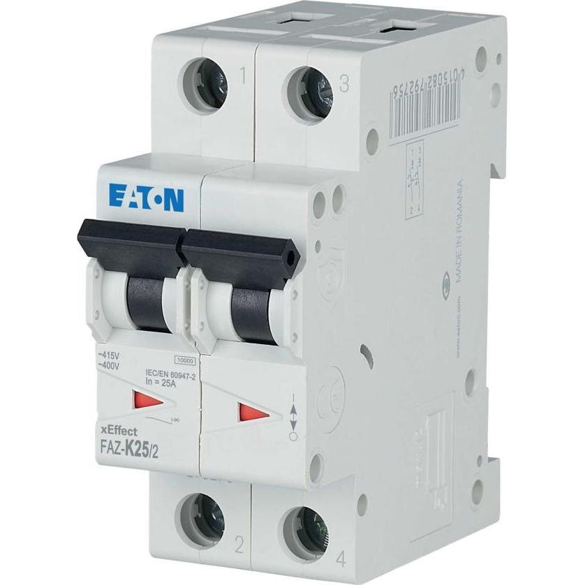 Bild von Eaton, Schutzschalter, FAZ-K25/2 Leitungsschutz-Schalter K-Char 25A, 2p