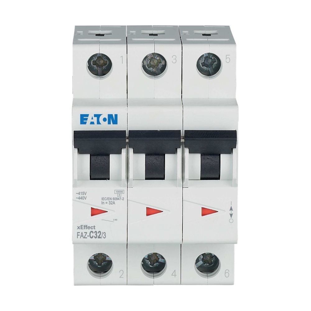 Bild von Eaton FAZ-C32/3 Stromunterbrecher Miniatur-Leistungsschalter Typ C (278876)