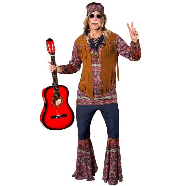 Bild von Orlob Hippie-Kostüm 70er Jahre Verkleidung für Herren