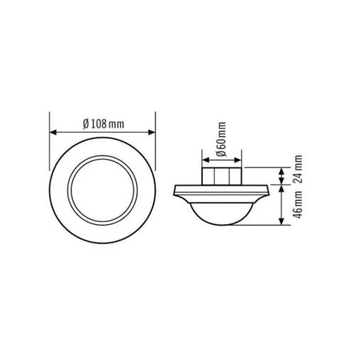 Bild von ESYLUX Decken-Präsenzmelder ws UP,360Grad,DALI/DSI PD-C360i/24 DUO DALI - EP10427459