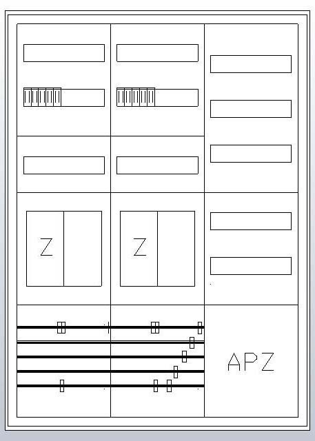 Bild von ABN Verteiler ABN Zählerschrank eHZ 2Z 2R 1V 1APZ, HLAK/OKK IP43 SK2, 5-polig, BxHx