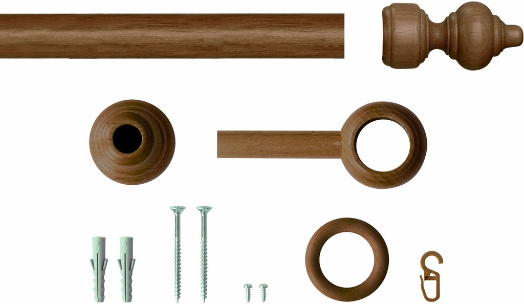 Bild von Good Life Gardinenstange Trend, Ø 28 mm, 1-läufig, Fixmaß, mit Bohren, verschraubt