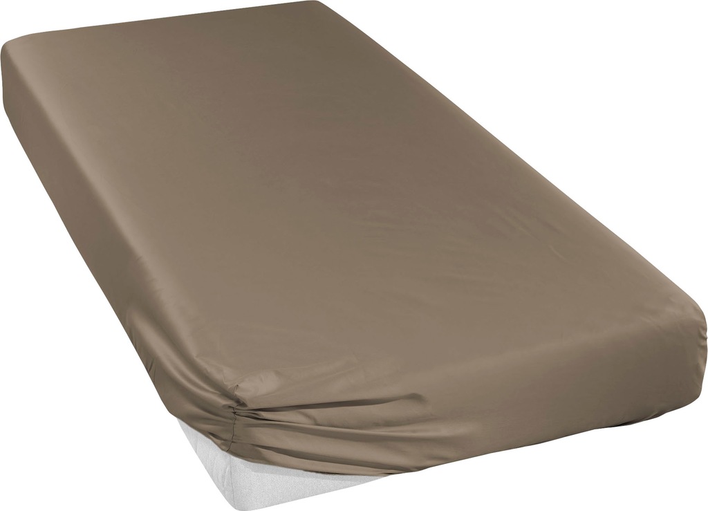 Bild von Curt Bauer Spannbettlaken "Uni-Mako-Satin in Gr. 90x200, 140x200 oder 180x200 cm", aus Baumwolle, für Matratzen bis 20 cm Höhe, Bettlaken, Spannbetttuch