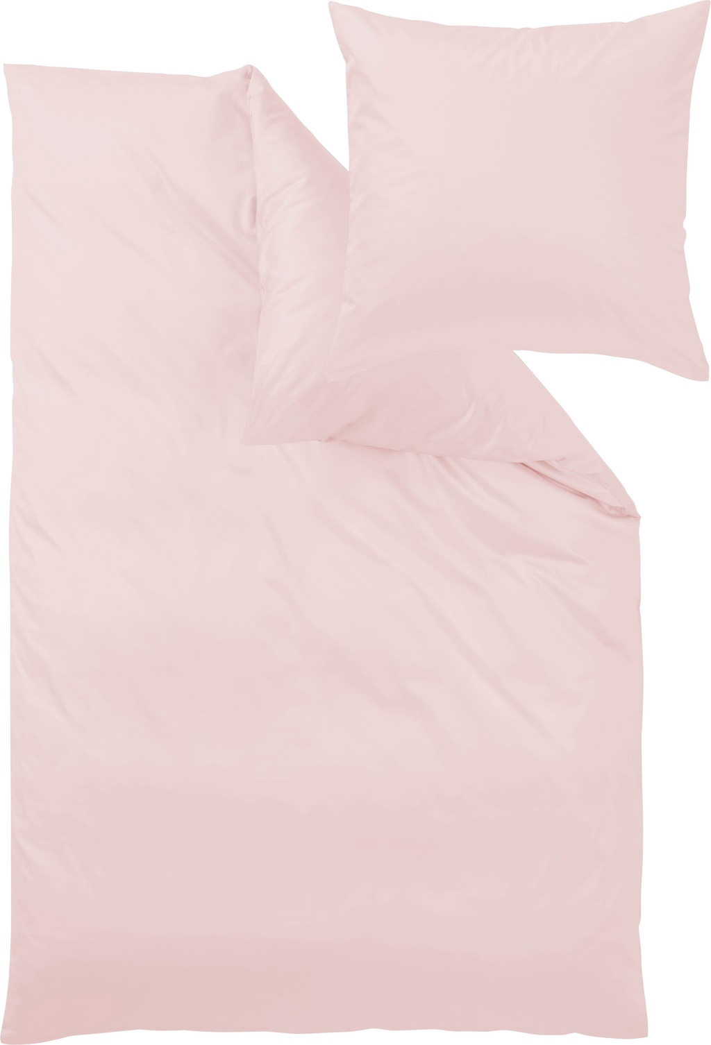 Bild von Curt Bauer Bettwäsche »Uni-Mako-Satin aus 100% Baumwolle, Bett- und Kopfkissenbezug mit Reißverschluss, pflegeleicht, STANDARD 100 by OEKO-TEX® und Made in Green zertifiziert, auch ganzjährig geeignet, edle Haptik«, (2 tlg.)