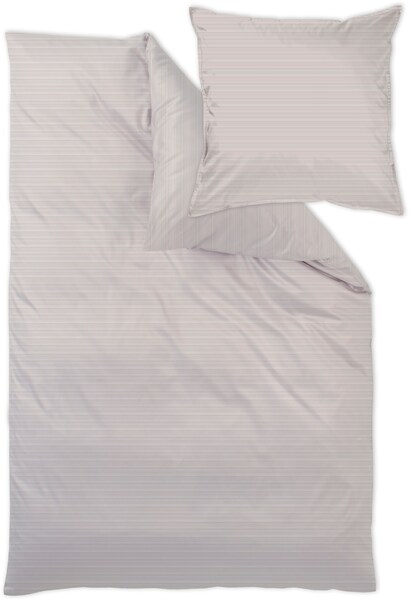 Bild von Curt Bauer Bettwäsche Bente Mako-Brokat-Satin Natural Größe 135x200 cm (80x80 cm)