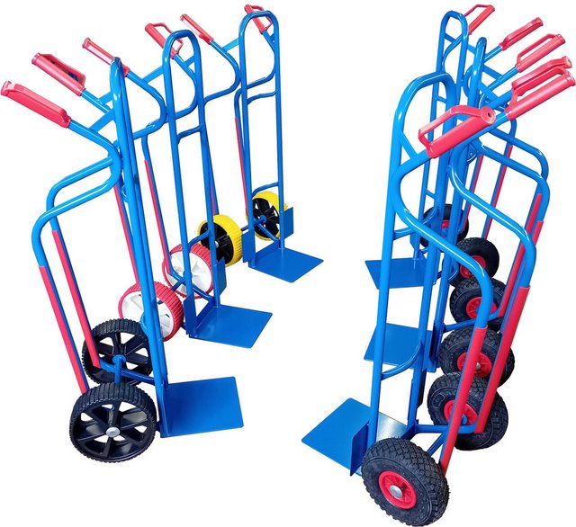 Bild von RLW-Gerätevertrieb Sackkarre Sackkarre Stahlrohr mit großer Ladeschaufel 280x280 mm, (Räder nach Ihrer Wahl), Made in EU !