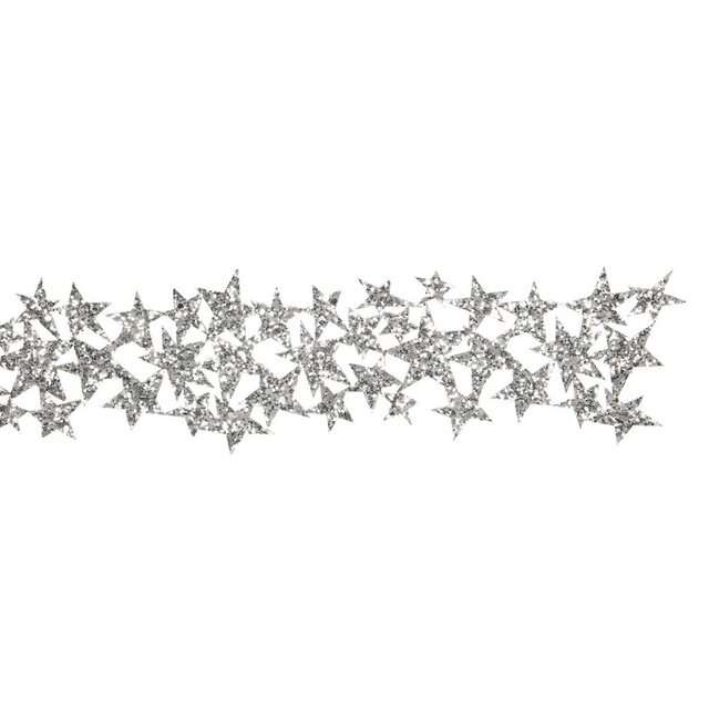 Bild von HALBACH Packpapier Glitterband Sterne 90 mm, 1 m lang