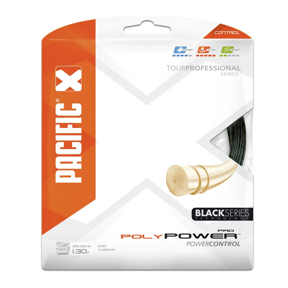 Bild von Pacific Tennissaite Poly Power Pro 12,2m schwarz