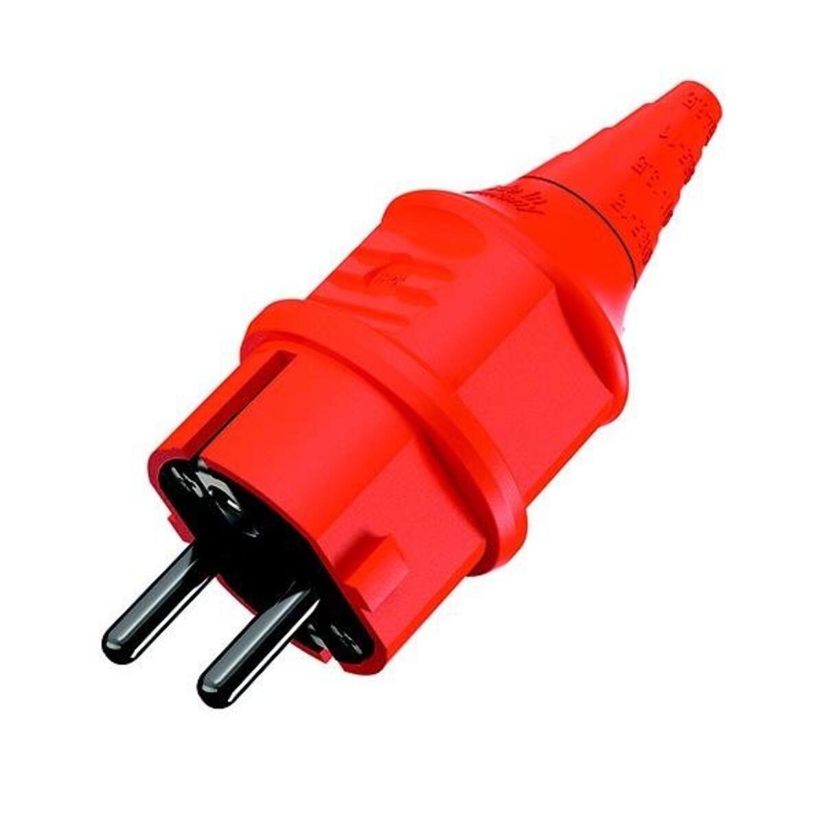 Bild von Mennekes 10837 Typ F schwarz, rot Elektrischer – Stecker (16 A)