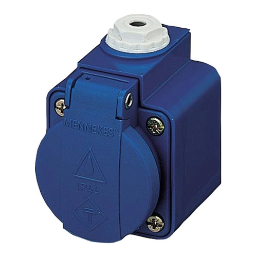 Bild von Mennekes Schuko-Aufbau-Steckdose 16A,2p+E,230V 10082