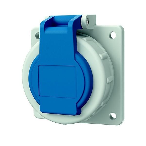 Bild von Anbausteckdose IP68 SCHUKO« 75x75mm ger bl kst Schraubkl halogenfrei