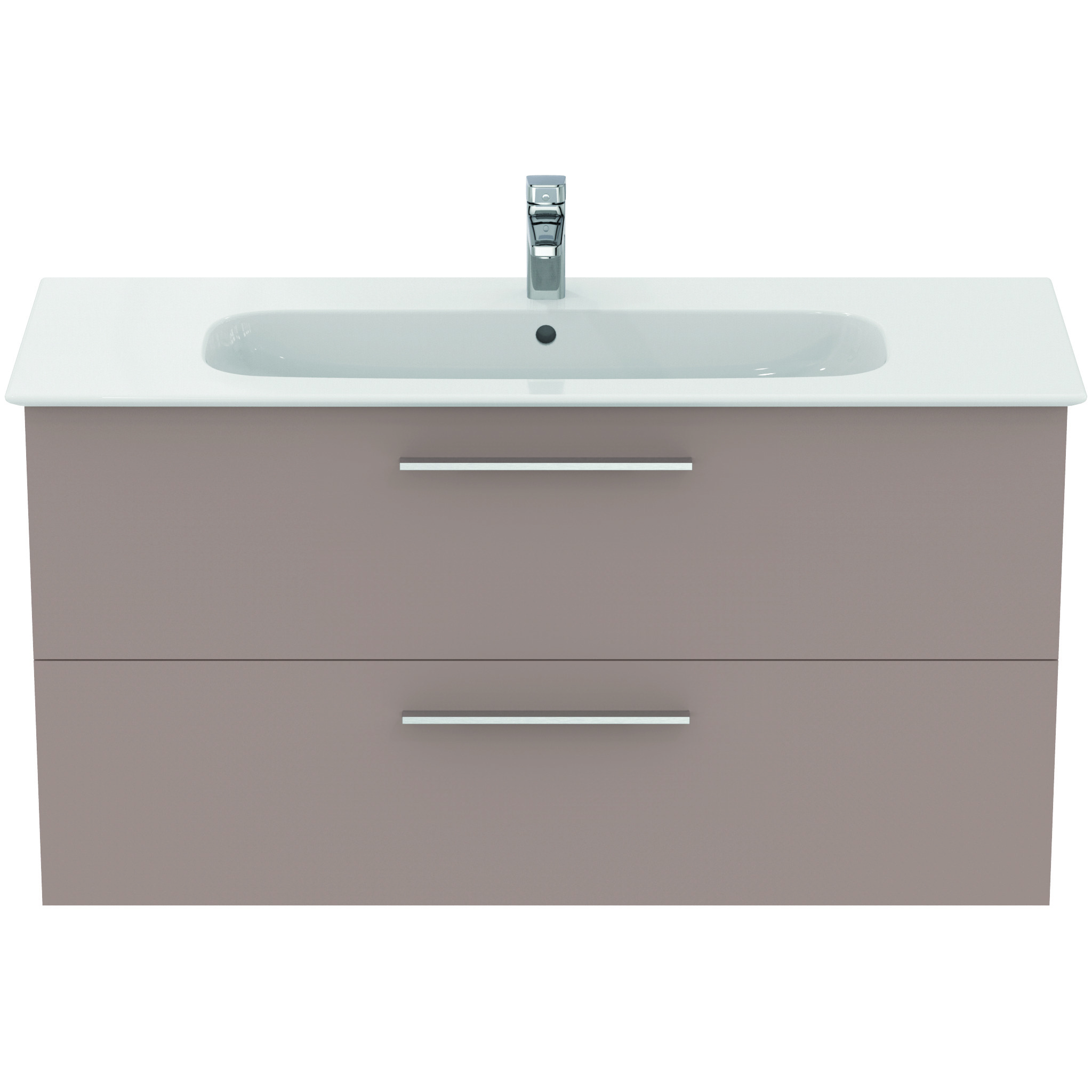 Bild von Ideal Standard Möbelpaket i.lifeA m.Waschtisch 120cm u.Schrank m.chrom Griff Greige matt, K8747NH K8747NH