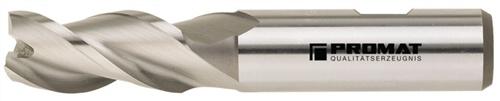 Bild von Bohrnutenfräser DIN 844 Typ, W D.2mm HSS-Co8 Weldon Z.3 kurz PROMAT