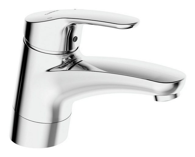 Bild von Hansa Hansamix Waschtischarmatur, ohne Ablaufgarnitur, mit Wasserbremse, schwenkbarer Auslauf, Ausladung: 157mm, 01182183