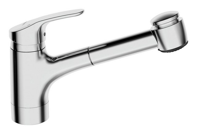Bild von Hansa Spültischarmatur Hansamix 0136 herausziehbare, Brause Niederdruck chrom, 01361183 01361183
