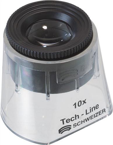 Bild von Schweizer Standlupe Tech-Line Vergr. 10x Vario Linsen-D.22,8mm 09510