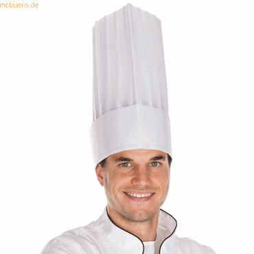 Bild von 5 x HygoStar Kochmütze Le Grand Chef verstellbar 25cm weiß VE=10 Stück