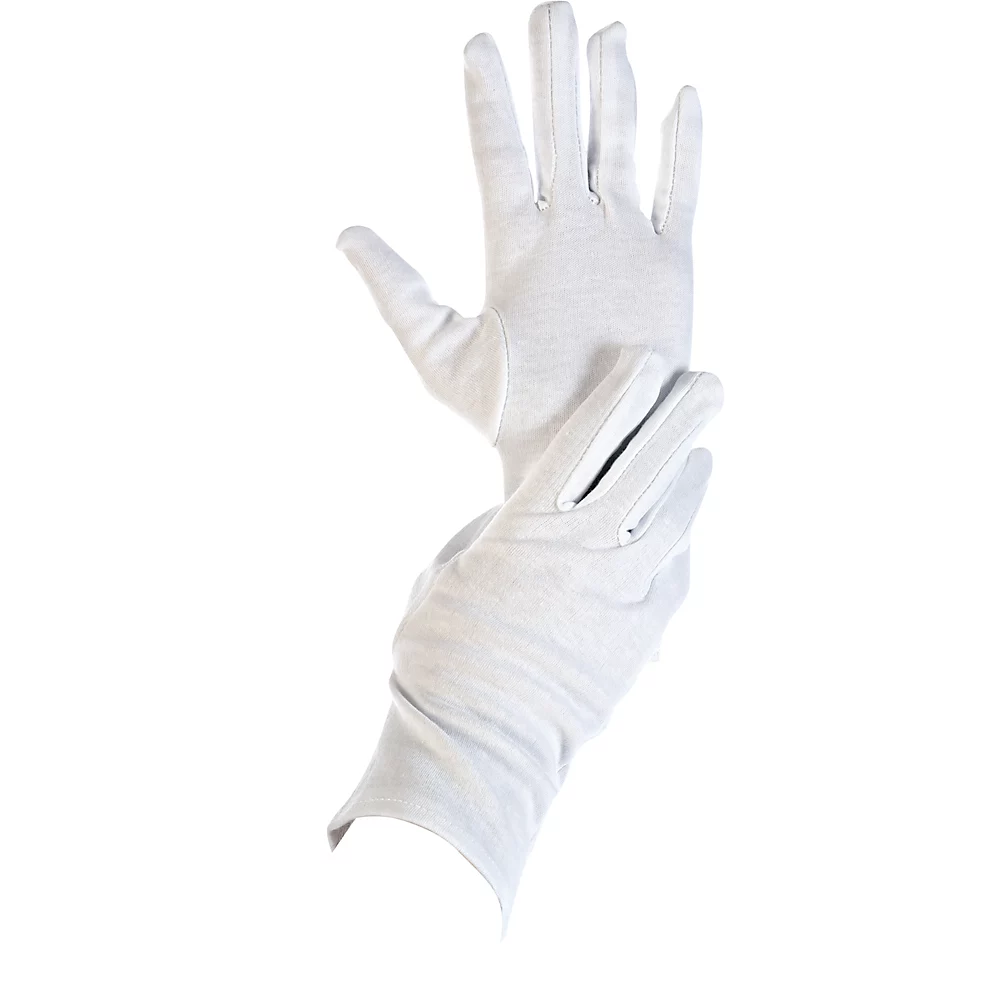 Bild von Hygostar Baumwoll-Handschuh Blanc; Kleidergröße XL, 26 cm (L); weiß; 12 Paar(e) / Packung