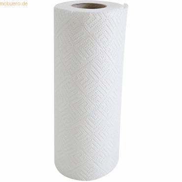 Bild von Hygostar Küchenrolle 3-lagig 22,5x25,7cm weiss VE=32 Rollen, Haushaltspapier, Weiss