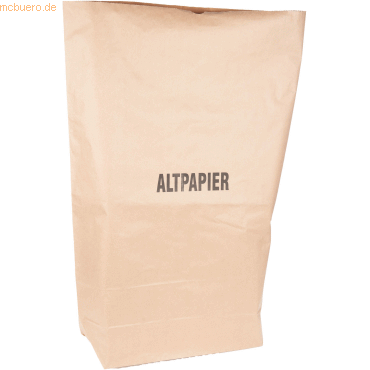 Bild von Naturestar Papiermüllsäcke Bio 120 Liter 2-lagig 'Altpapier' 700x950x220mm braun VE=25 Stk/Rolle, Abfallsack, Braun