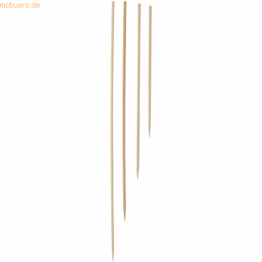 Bild von 10 x NatureStar Schaschlikspieße Bio 3x250mm Bambus VE=1000 Stück