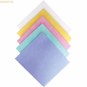 Bild von 28 x HygoClean Mehrzwecktuch Tetra Light 32x38cm VE=15 Stück farbig so