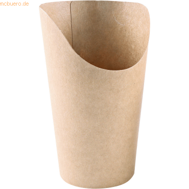 Bild von NATUREStar Wrap Box Nature Kraftpapier; 400ml, 6x13.5 cm (ØxH); braun; 50 Stück / Packung