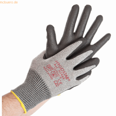 Bild von 10 x HygoStar Schnittschutz-Handschuh Cut Safe XS/6 grau-schwarz VE=10