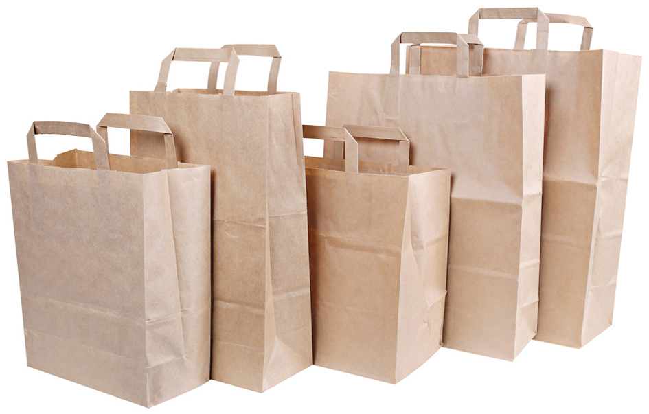 Bild von Naturestar, Verpackungsmaterial, Papiertragetaschen Bio 320x220x270mm braun Kraftpapier VE=250 stück (1 Stück)
