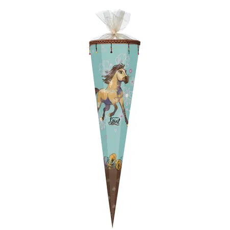 Bild von Nestler GmbH Feinkartonagen Schultüte Schultüte / Zuckertüte / 85cm / eckig / "Spirit Riding Free 2