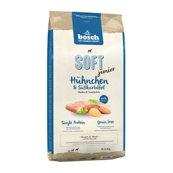 Bild von bosch SOFT junior Hühnchen & Süßkartoffel Hundetrockenfutter 12,5 Kilogramm