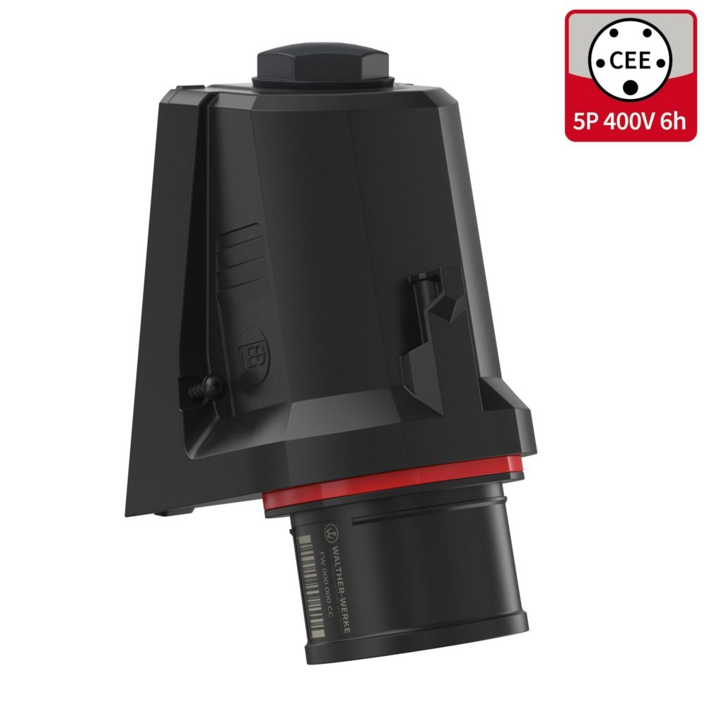 Bild von Walther Werke, Netzstecker + Netzkupplung, CEE NEO Wandgerätestecker schräg 16A5P6h IP54 FW710506SK
