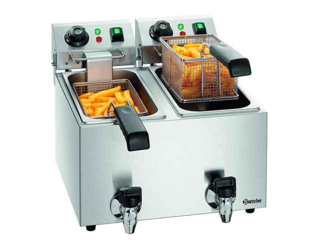 Bild von Bartscher Snackfritteuse Fritteuse SNACK II Plus mit Fettablasshahn, 4 Liter A162821E