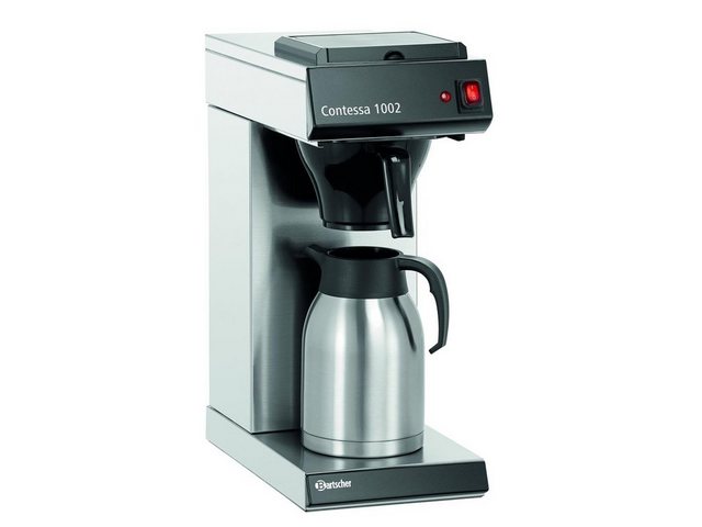 Bild von Bartscher Filterkaffeemaschine Kaffeemaschine Contessa 1002 2 Liter Isolierkanne, Edelstahl, 190193, Korbfilter
