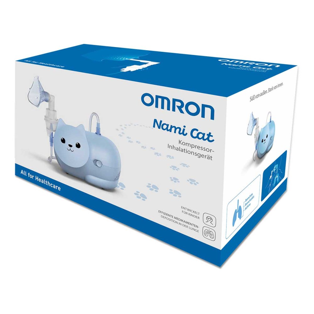 Bild von Omron Nami Cat Kompressor Inhalationsgerät 1 Stück - Speziell für Kinder
