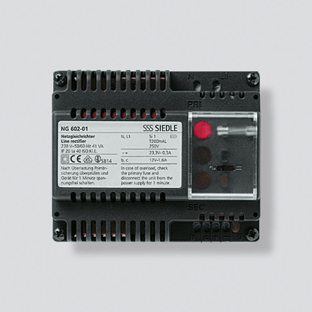 Bild von Siedle Gegensprechanlage, Netzgerät Türstation 23,3V AC systemunabhängig REG IP20