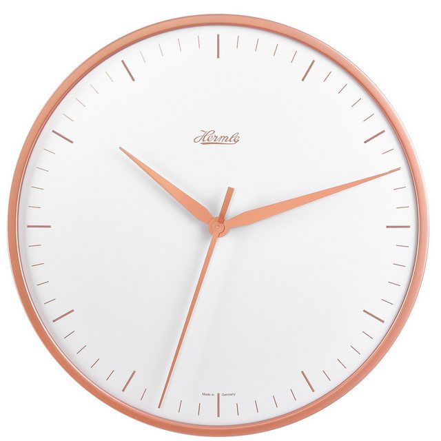 Bild von Hermle Wanduhr 30918-V52100 Quarz, Gehäuse Rosé (geräuscharmes Uhrwerk)