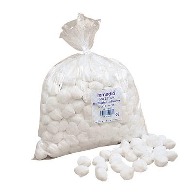 Bild von Holthaus Medical Wundpflaster Temedia® Schlinggazetupfer, pflaume, 10 Stück ballform steril