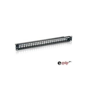 Bild von Equip - Patch-Panel mit Kabelverwaltung - Schwarz - 1U - 24 Ports (769224)
